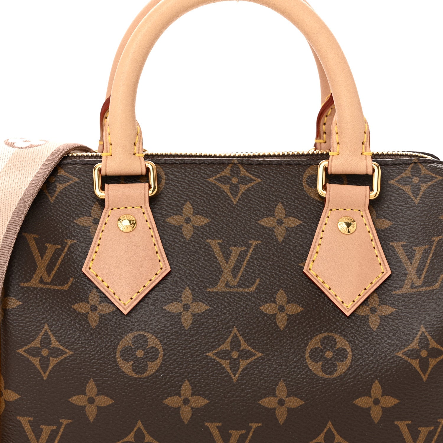 Louis Vuitton Monogram Speedy Bandouliere 20 Beige 7 of 10