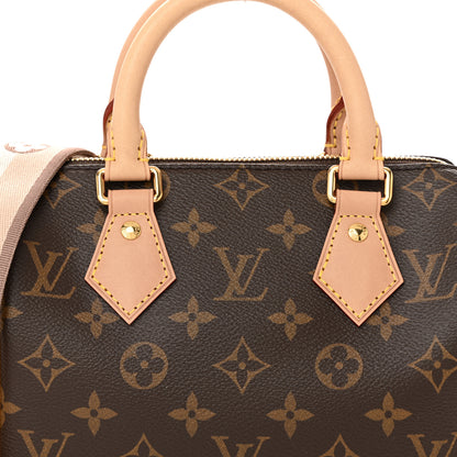 Louis Vuitton Monogram Speedy Bandouliere 20 Beige 7 of 10