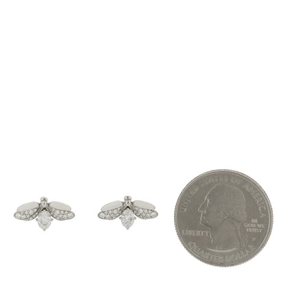 Tiffany Platinum Diamond Paper Flowers Firefly Earrings 2 of 6
