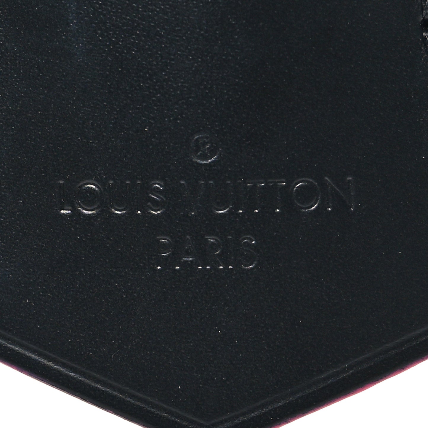 Calfskin Clochette Key Bell Holder Black Pink