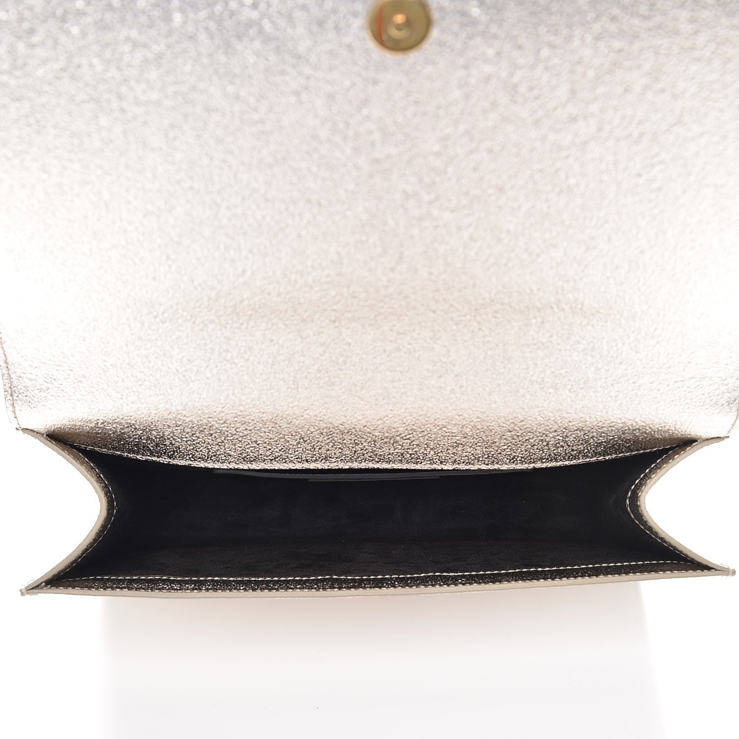 Saint Laurent Metallic Calfskin Medium Serpent Clutch Gold 5 of 6