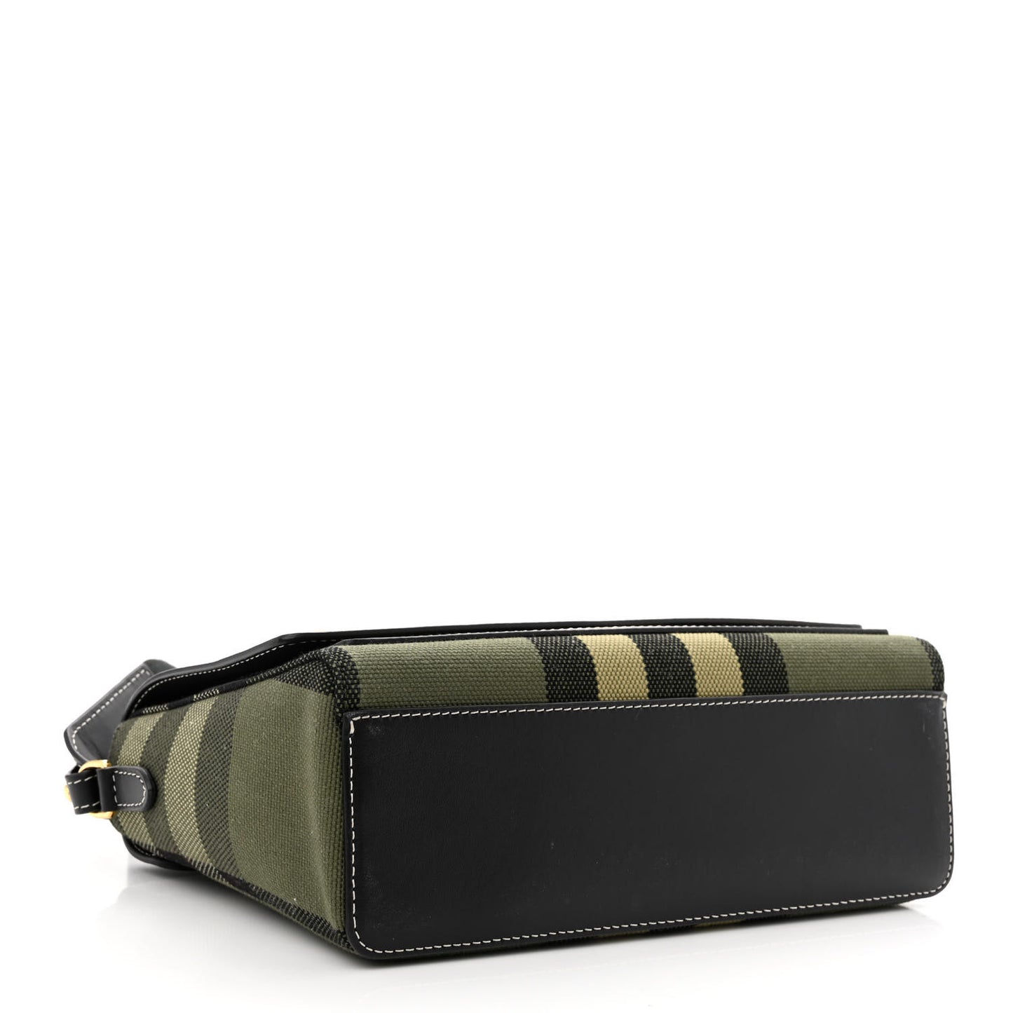 Calfskin Tartan Note Crossbody Bag Military Green