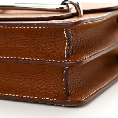 Hermes Barenia Faubourg Mini Sac Roulis Fauve 10 of 18