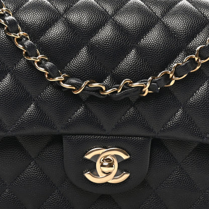Chanel Caviar Quilted Medium Double Flap Navy 8 of 11