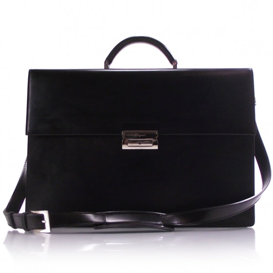 FASHIONPHILE SALVATOREFERRAGAMOLeatherBriefcase 1 of 9