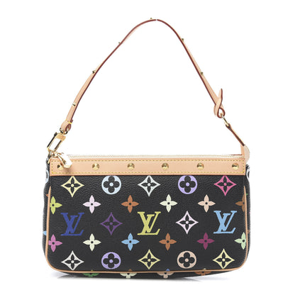 Louis Vuitton Monogram Multicolor Pochette Accessories Black 1 of 11