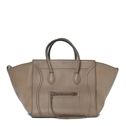 Celine Grained Calfskin Medium Phantom Luggage Taupe 1 of 26