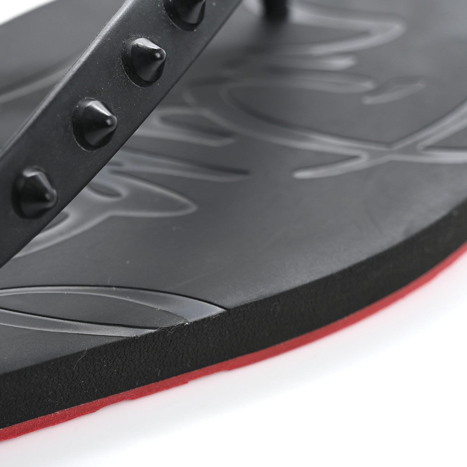Christian Louboutin Rubber Spike Loubi Donna Flip Flop 41 Black 10 of 10