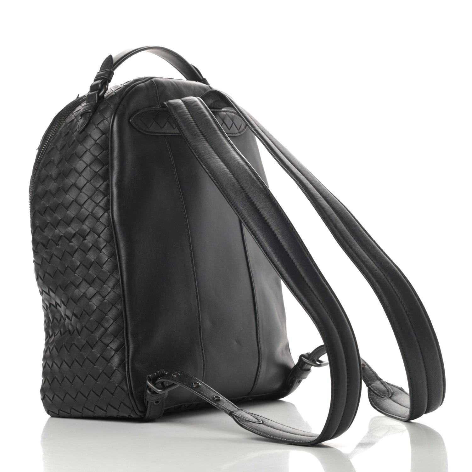 Bottega Veneta Nappa Intrecciato Backpack Black 3 of 14