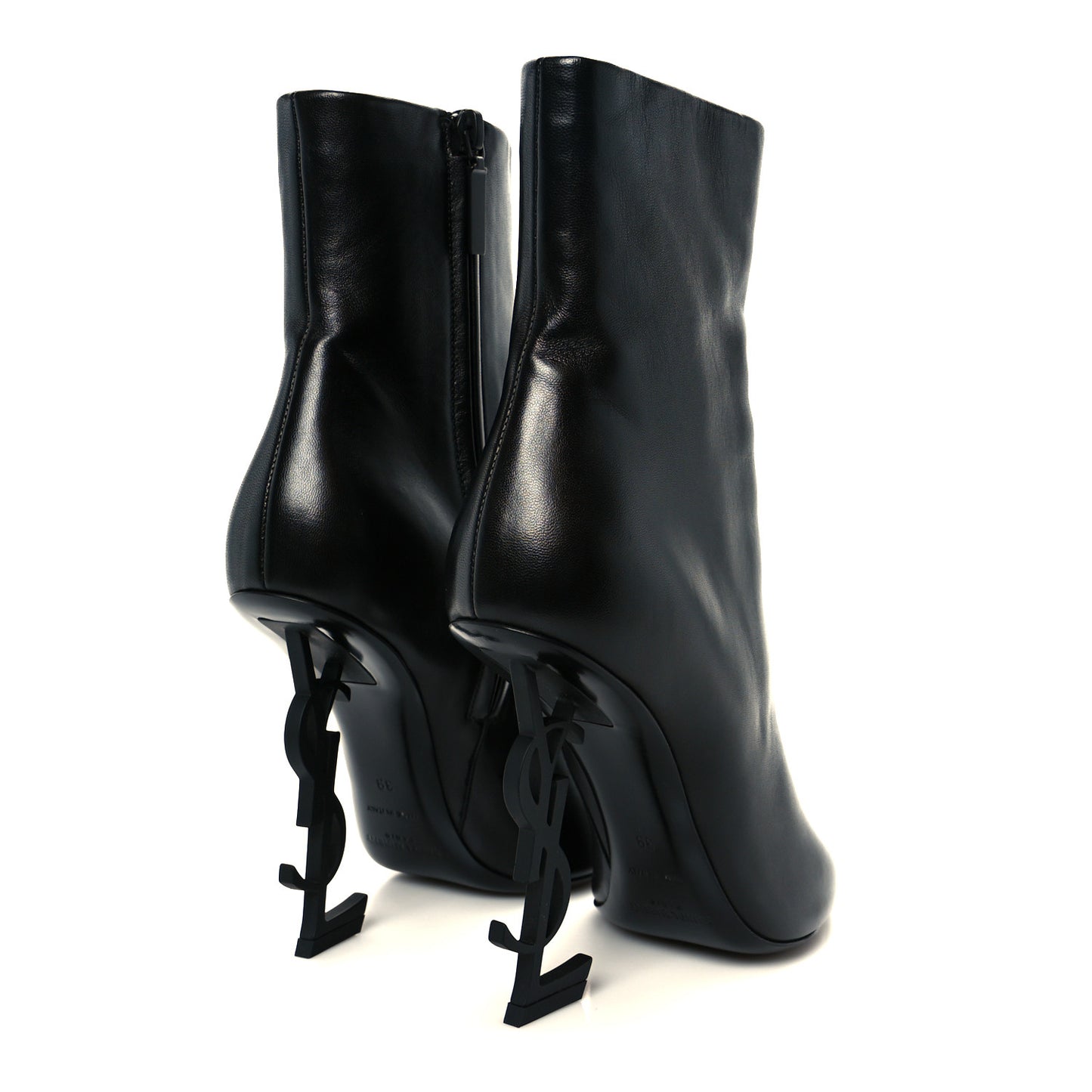 Calfskin Opyum Ankle Boots 39 Black