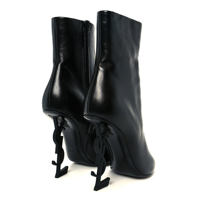Saint Laurent Calfskin Opyum Ankle Boots 39 Black 5 of 10