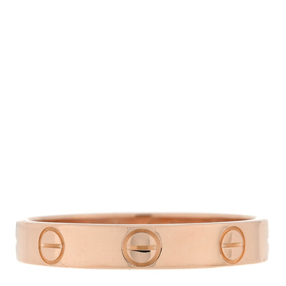 Cartier 18K Pink Gold 3.5mm LOVE Wedding Band Ring 55 7.25 1 of 5