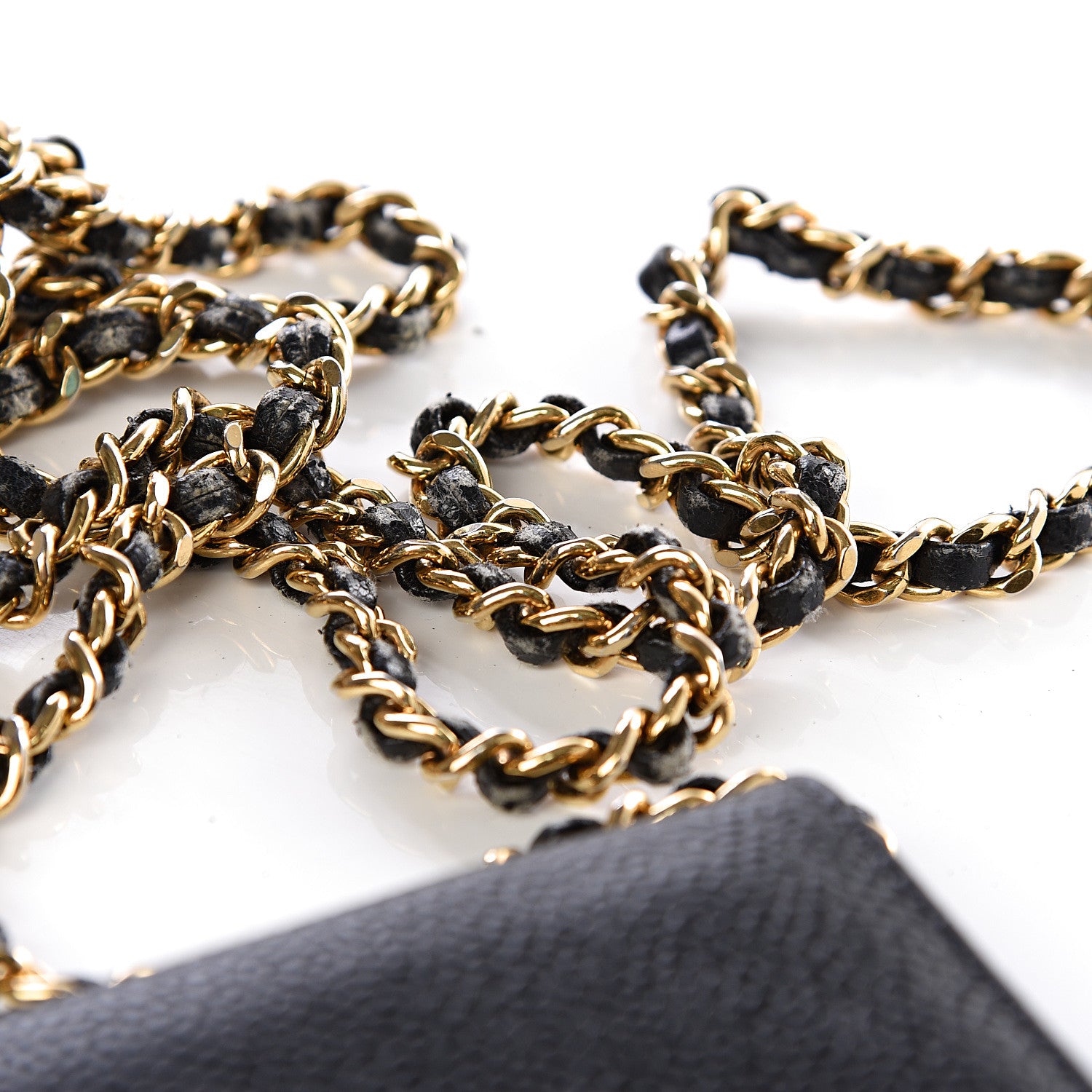 Chanel Caviar Timeless CC Wallet On Chain WOC Black 14 of 17
