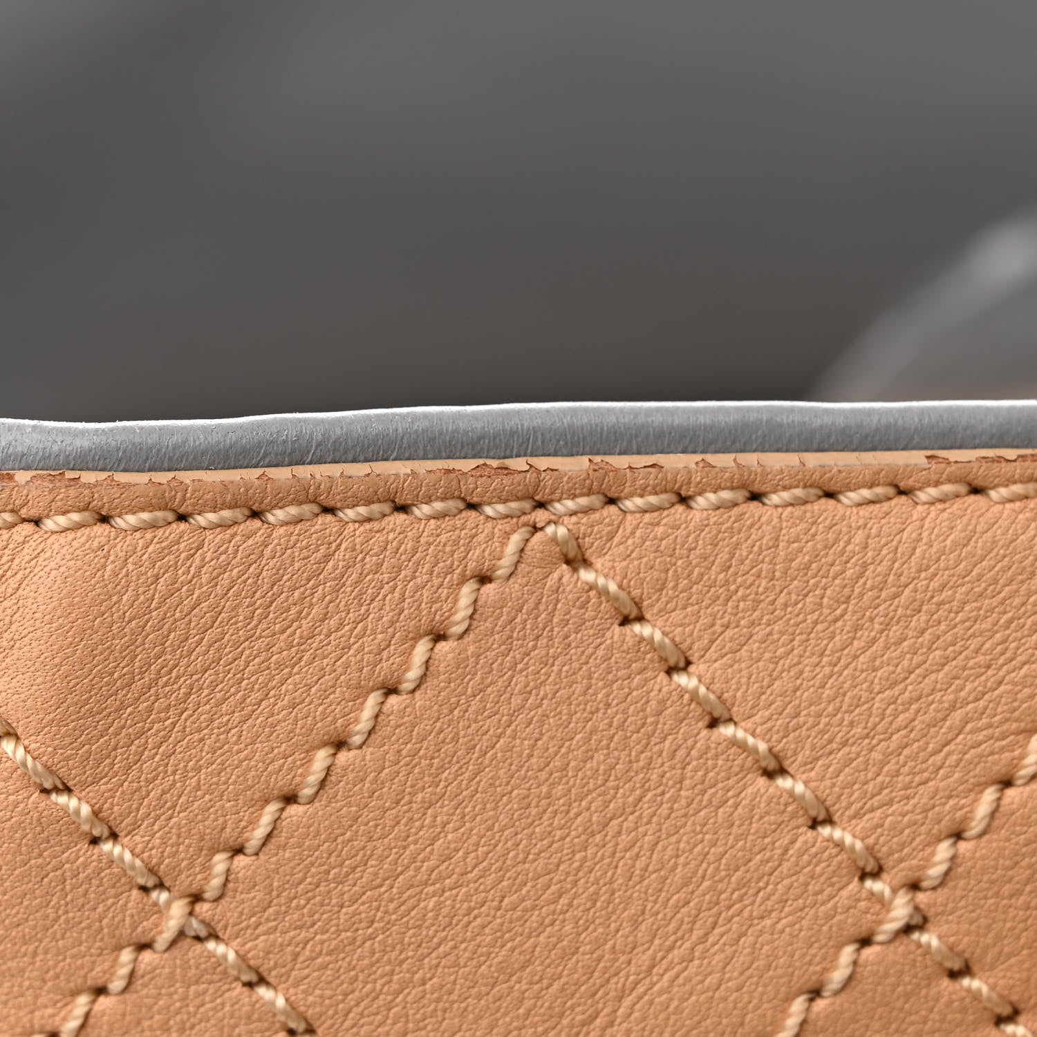 Chanel Calfskin Stitched Large Shopping Tote Beige 16 of 16