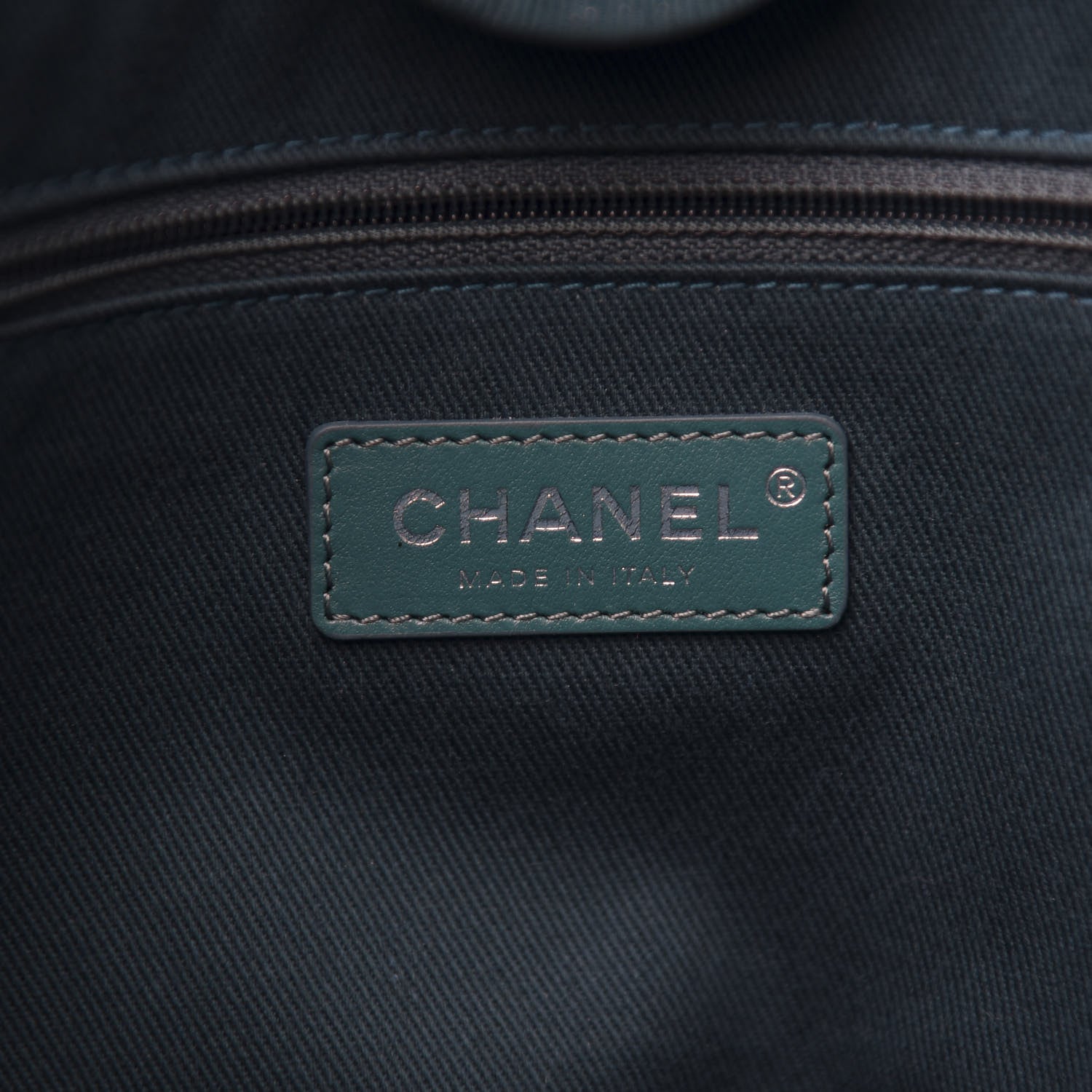 Chanel Lurex Boucle Small Deauville Tote Turquoise 5 of 10