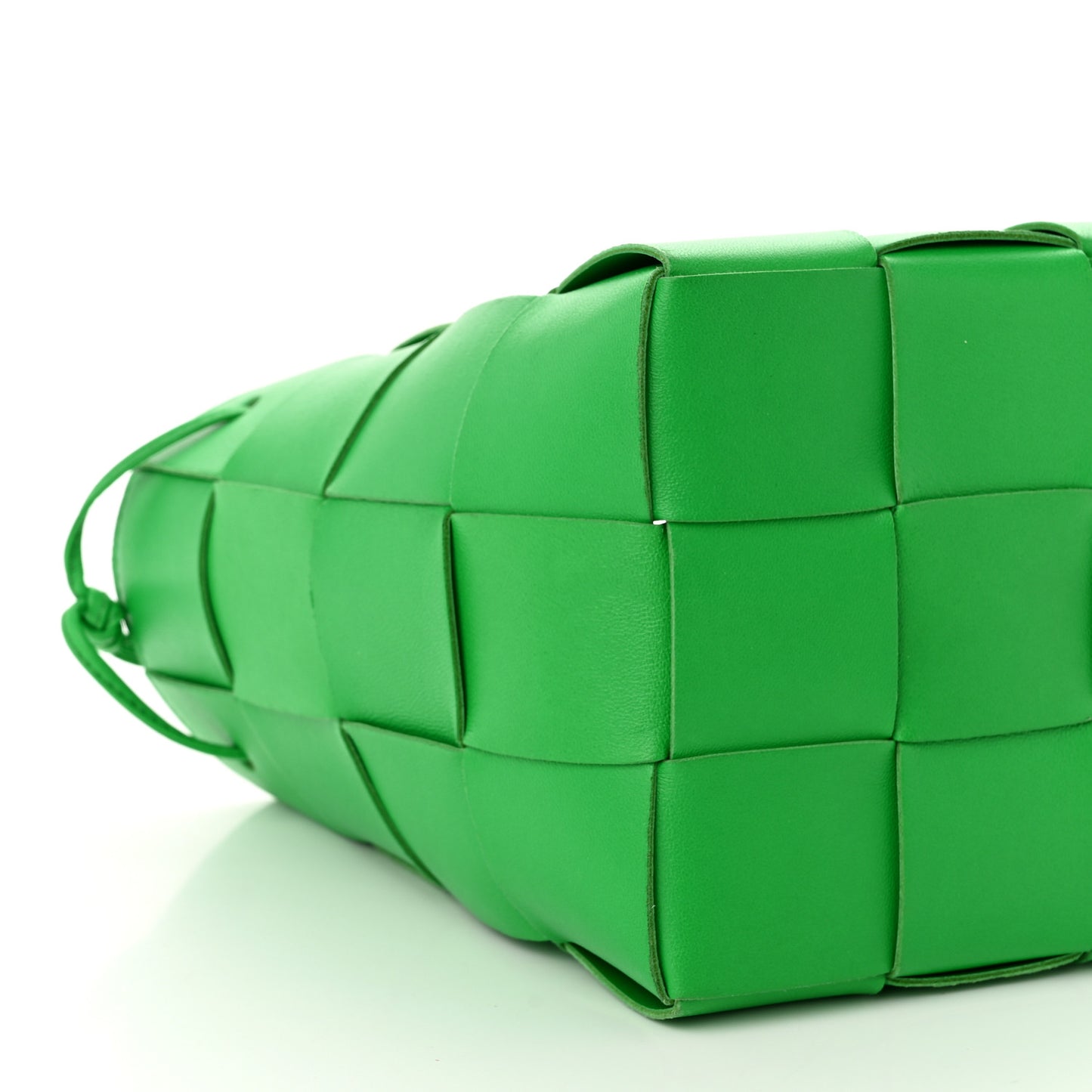 Nappa Maxi Intrecciato Cassette Bucket Bag Parakeet