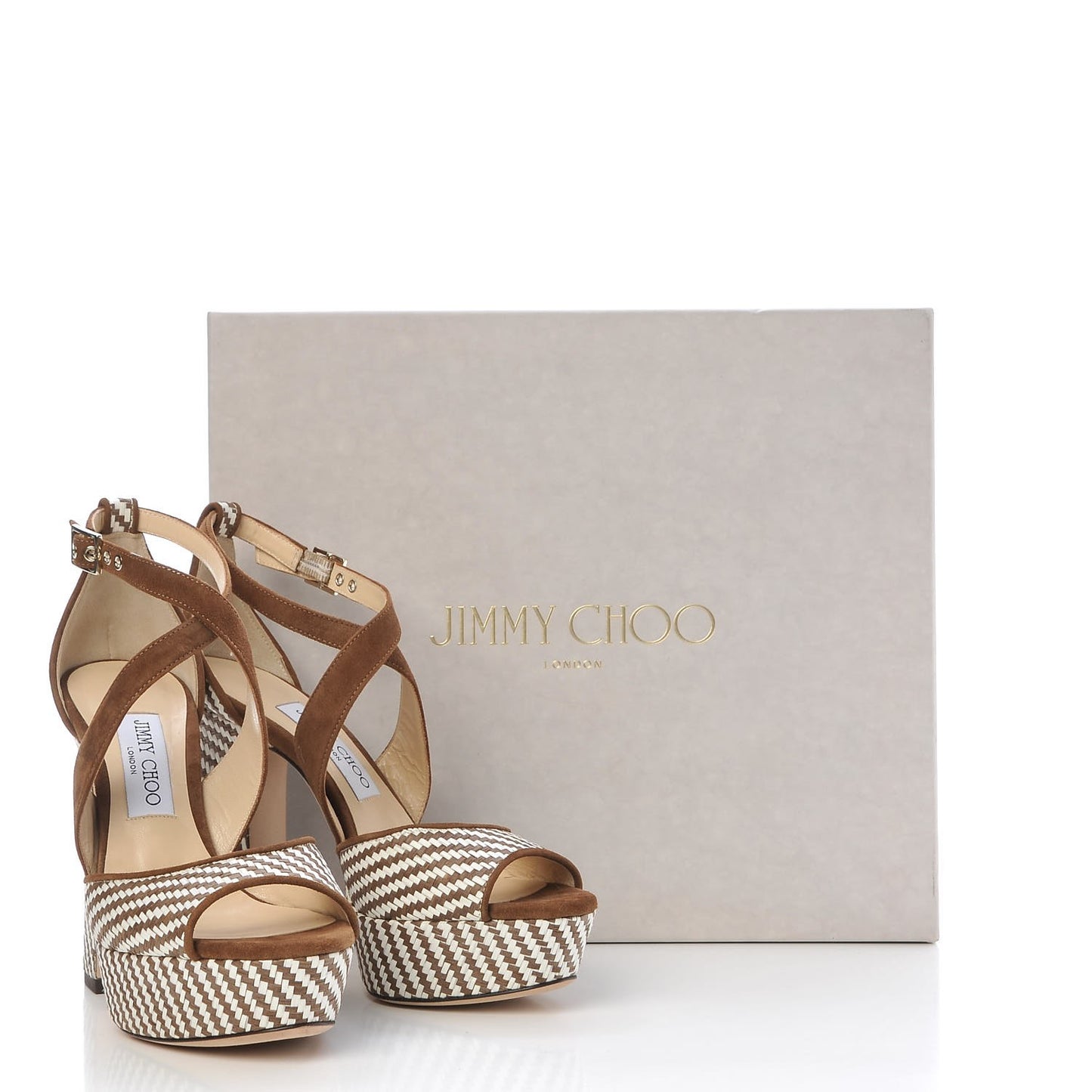 Woven Raffia April 120 Sandals 37 Cacao