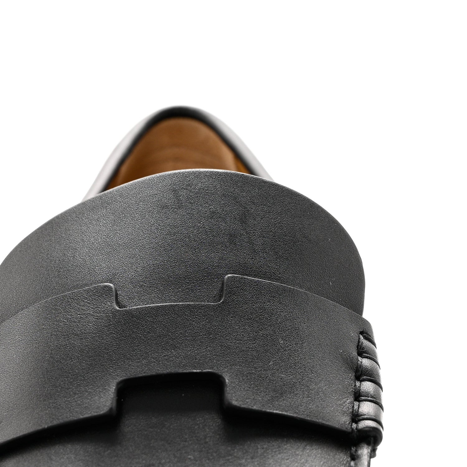 Hermes Calfskin Charrette Loafers 44 Black 11 of 13