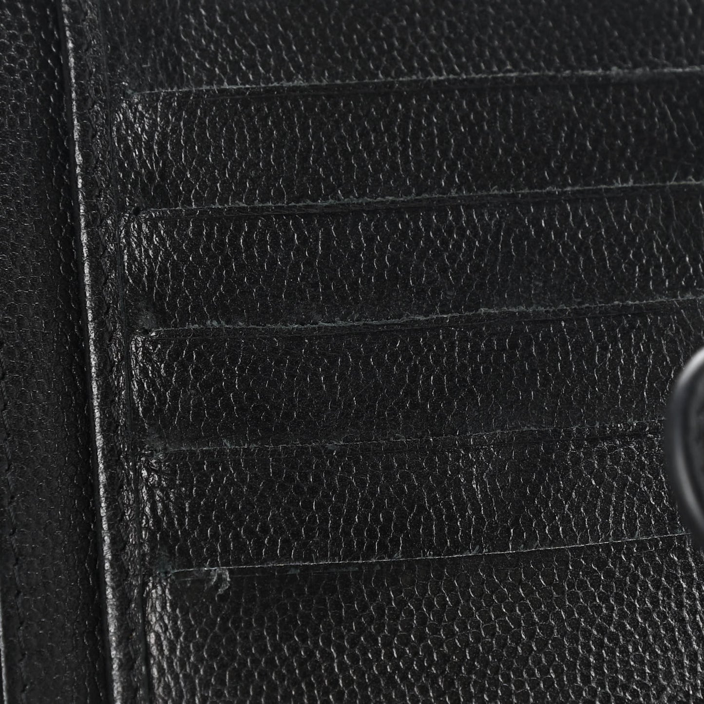 Caviar CC Zipped Pocket Wallet Black