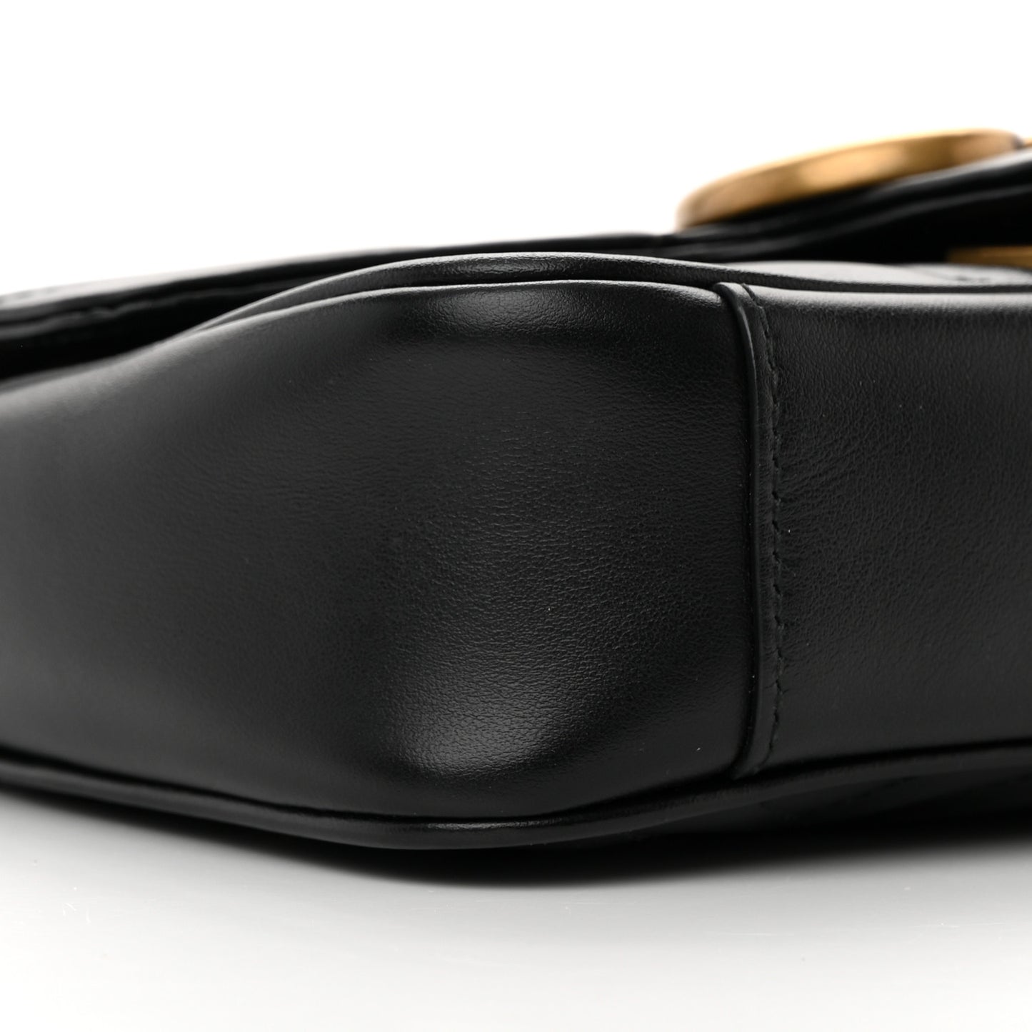 Calfskin Matelasse Mini GG Marmont Shoulder Bag Black