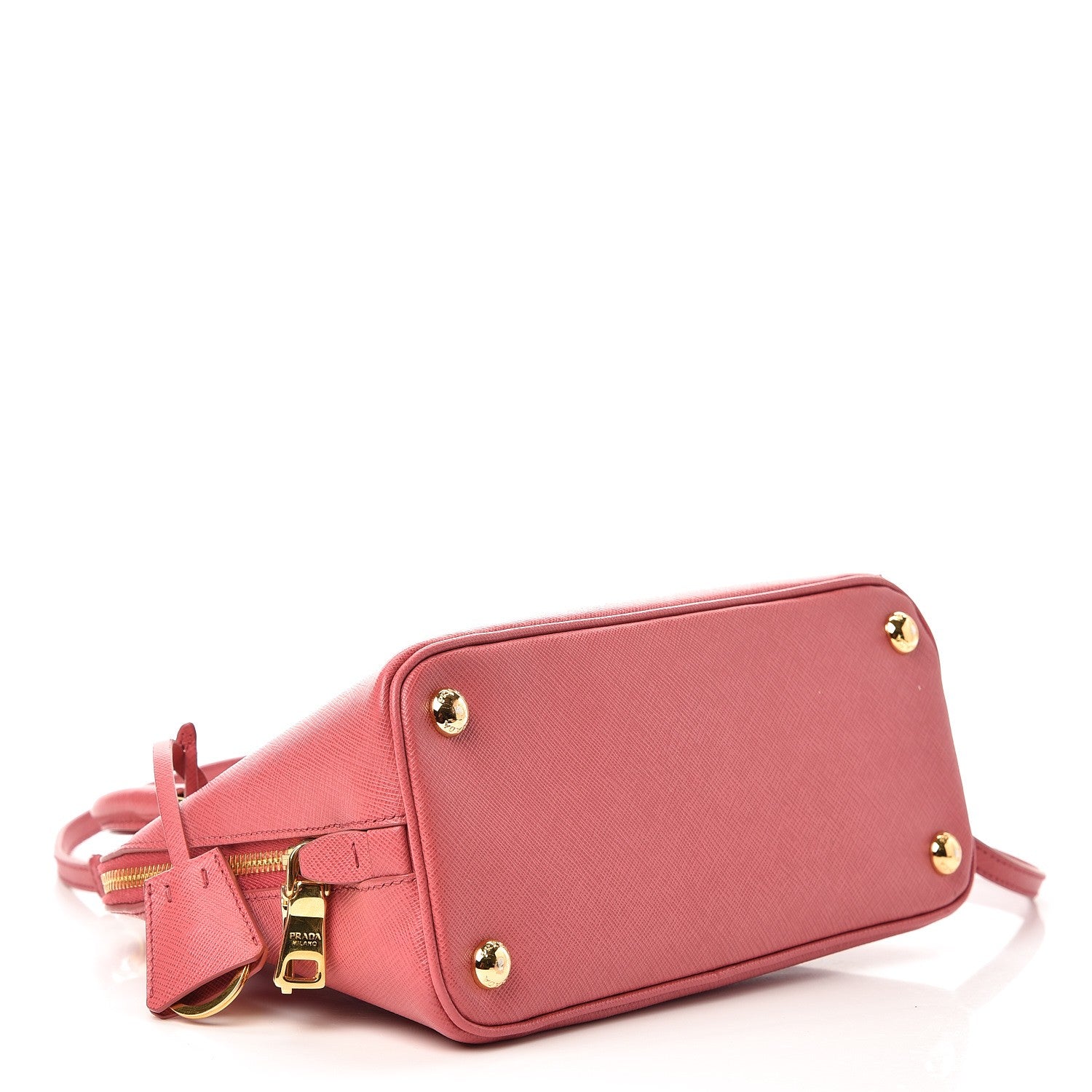 Prada Saffiano Lux Small Promenade Tote Peonia 4 of 7