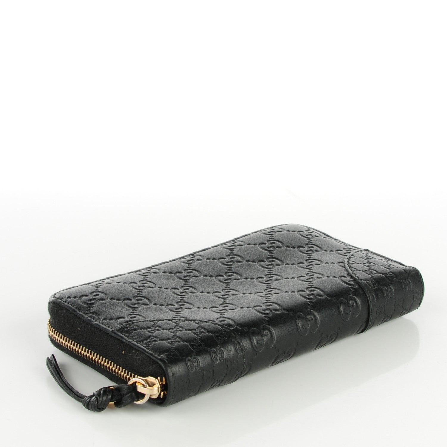Gucci Guccissima Signature Microguccissima Bree Zip Around Wallet Black 4 of 7