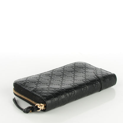 Gucci Guccissima Signature Microguccissima Bree Zip Around Wallet Black 4 of 7