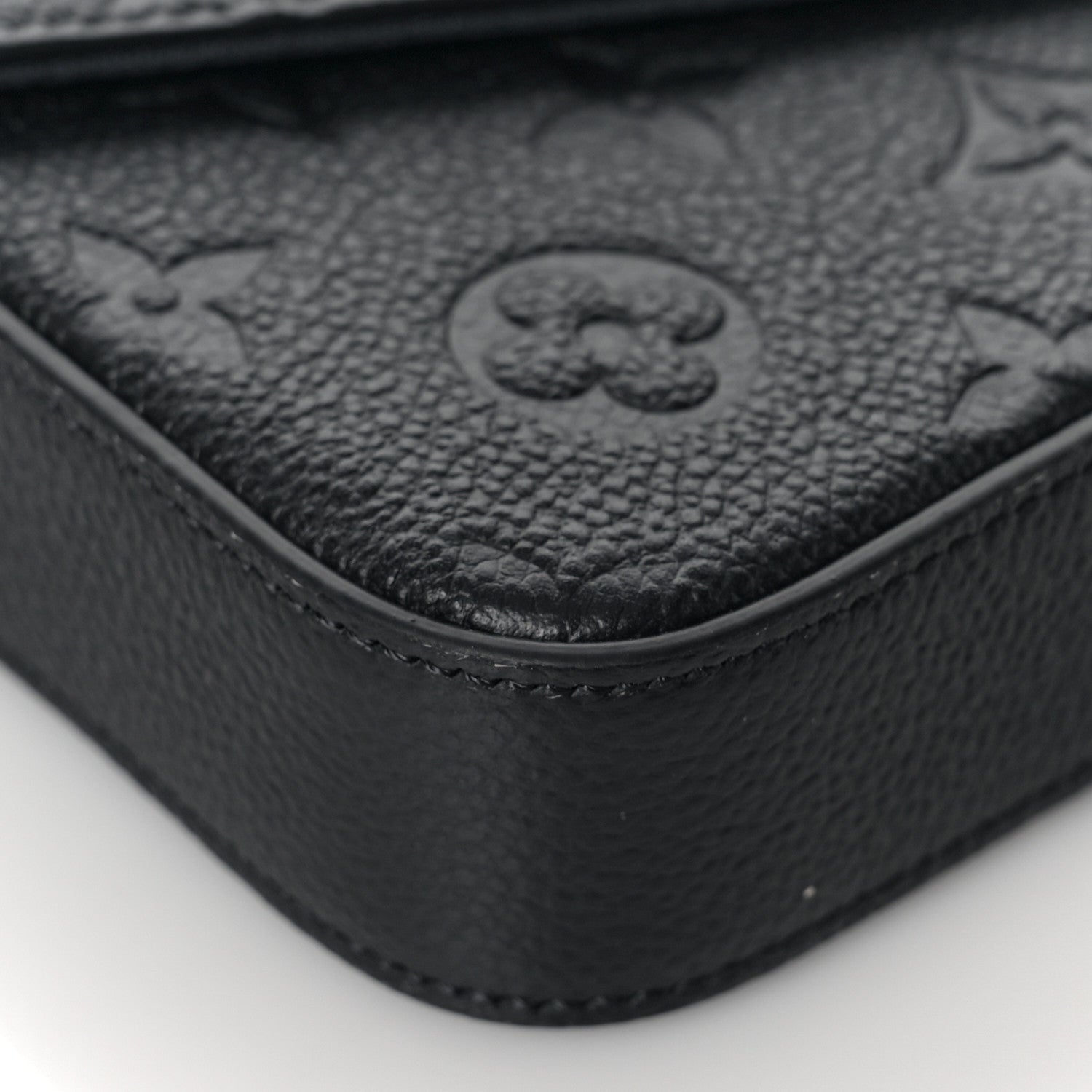 Louis Vuitton Empreinte Pochette Felicie Chain Wallet Black 10 of 11