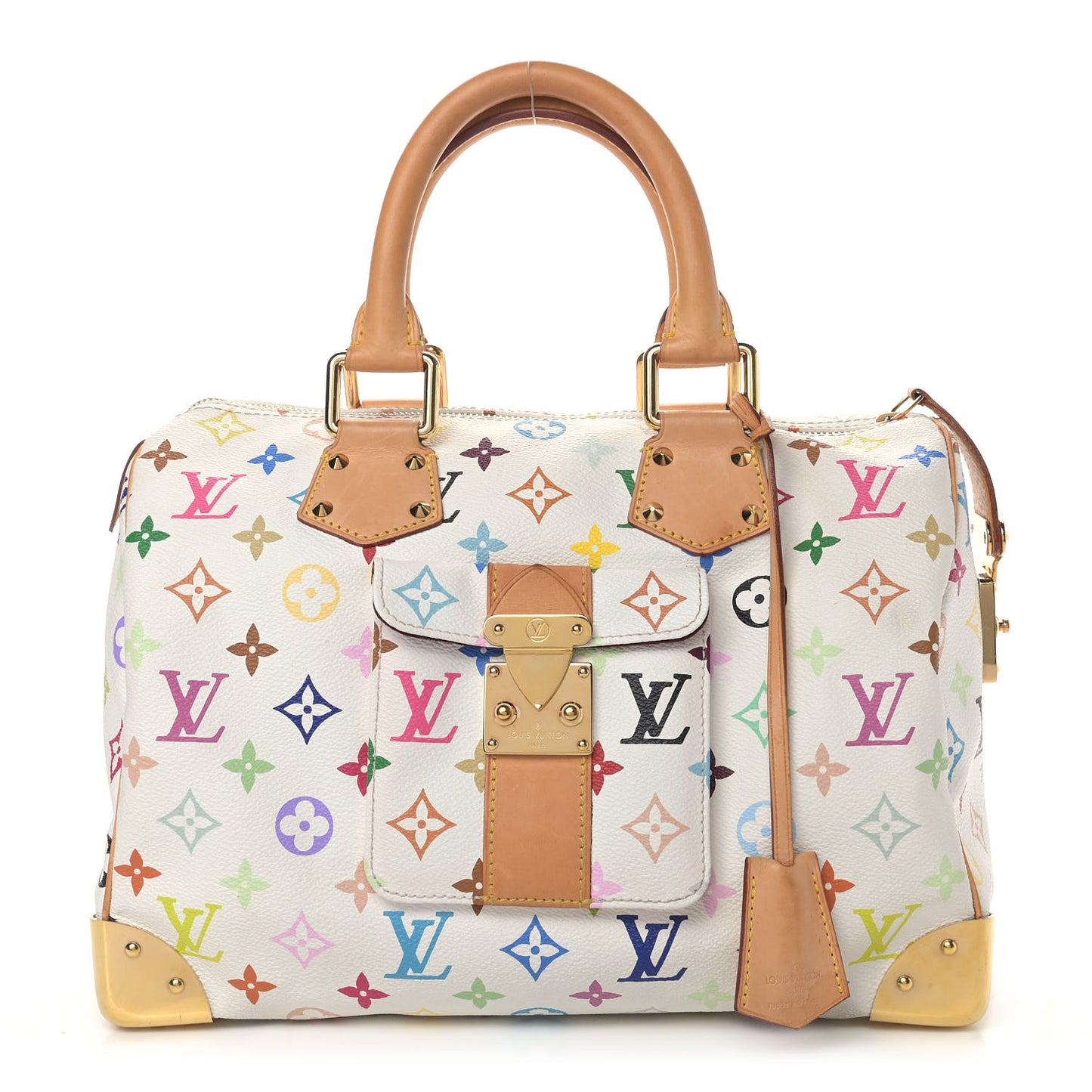Monogram Multicolor Speedy 30 White
