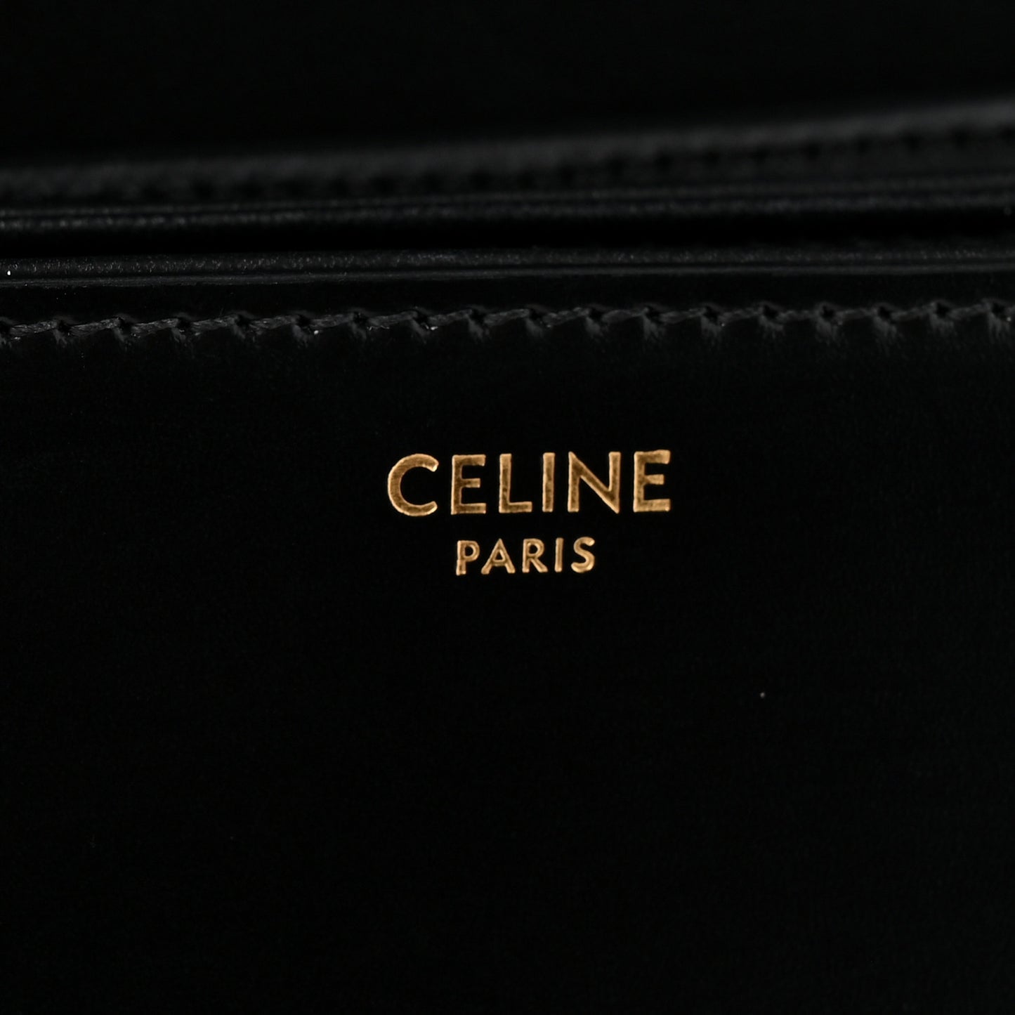 Shiny Calfskin Medium Triomphe Black