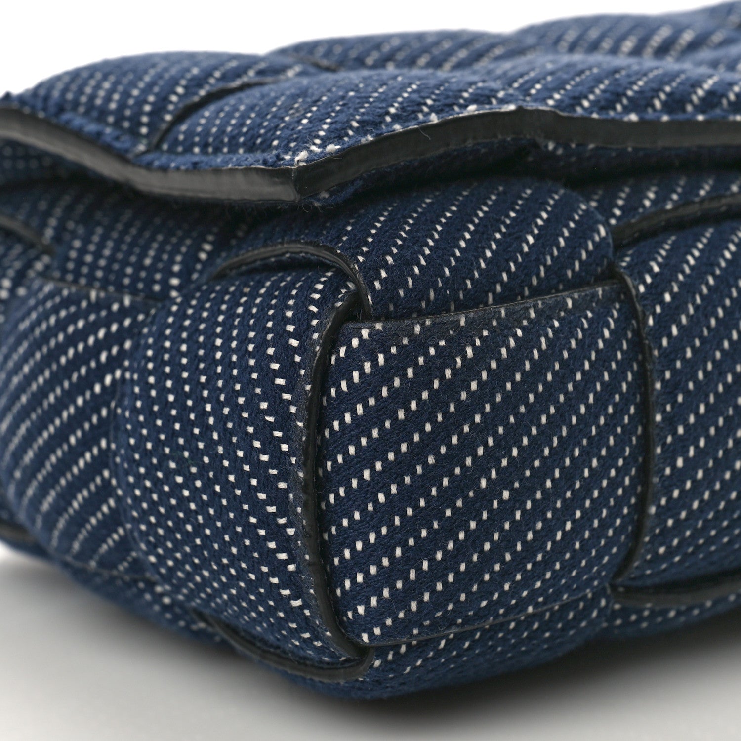 Bottega Veneta Denim Maxi Intrecciato Padded Cassette High Frequency Crossbody Bag Indigo 6 of 7