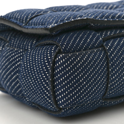 Bottega Veneta Denim Maxi Intrecciato Padded Cassette High Frequency Crossbody Bag Indigo 6 of 7