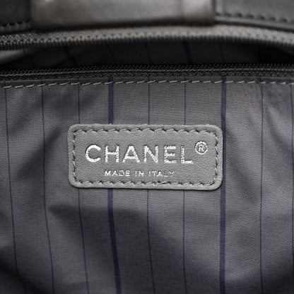 Chanel Lambskin Studded Accordion CC Flap Grey 6 of 10