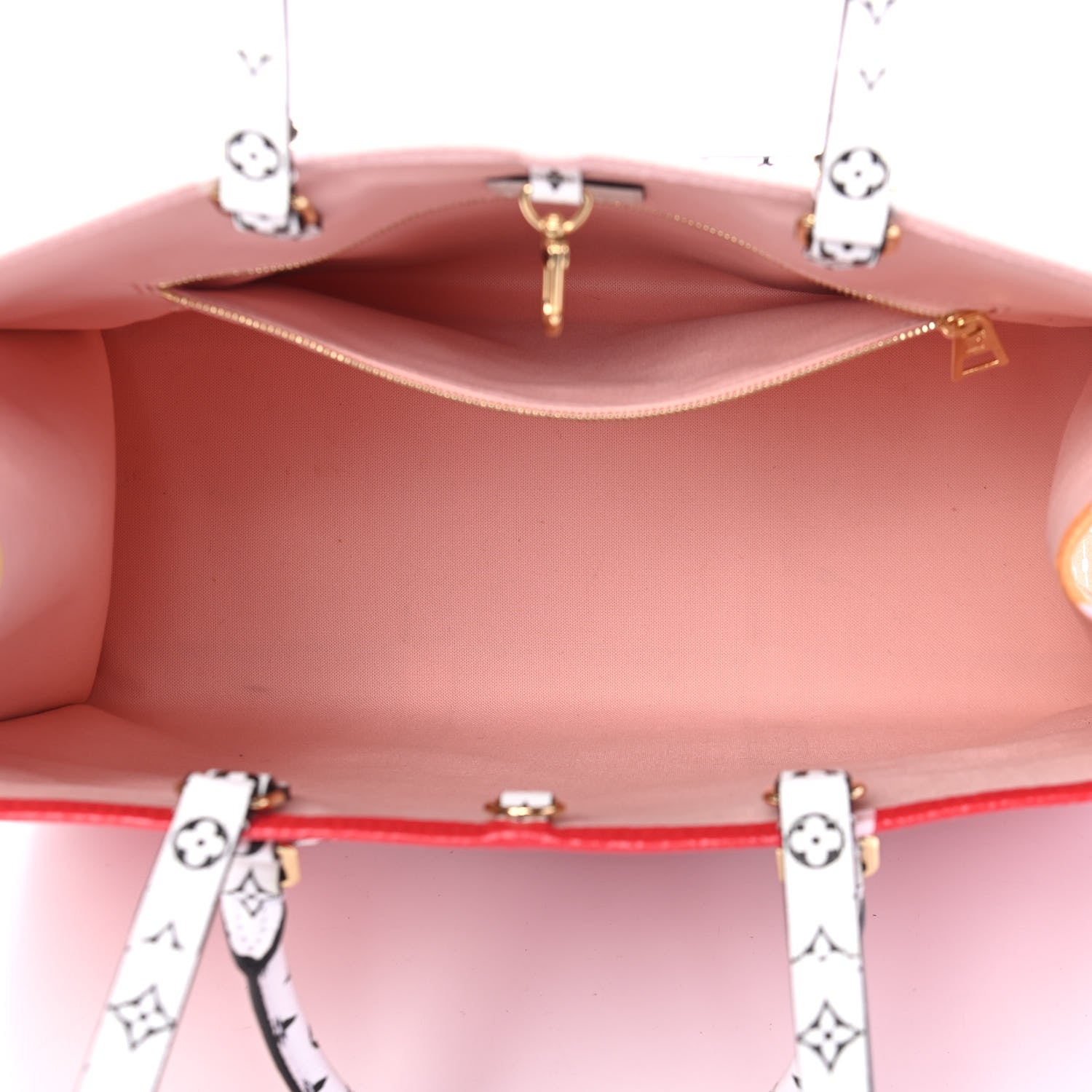 Louis Vuitton Monogram Giant Onthego GM Rouge Rose 5 of 10