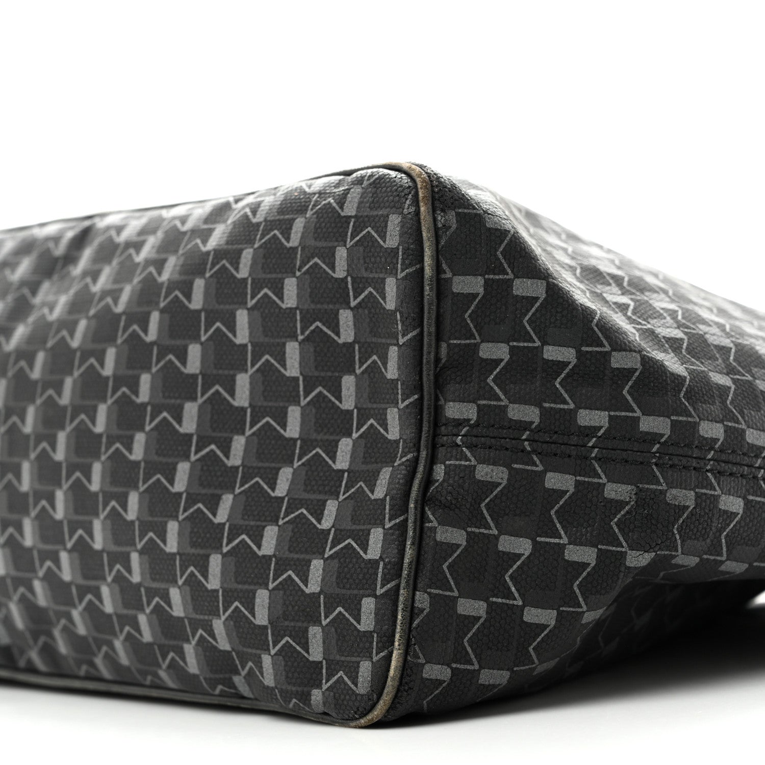 Moynat Calfskin Canvas 1920 M Monogram MM Tote  Black 9 of 15