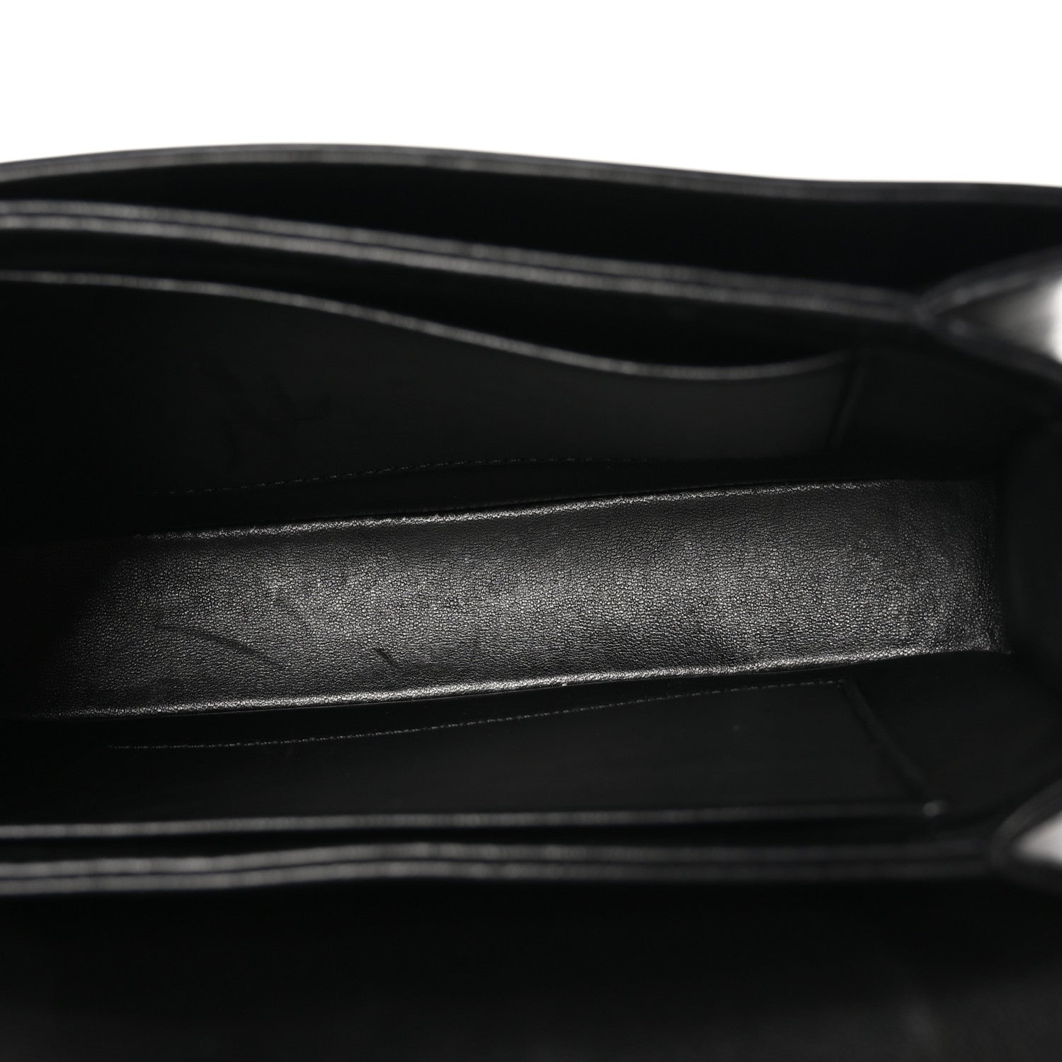 The Row Polished Saddle Calfskin Sofia 8.75 Shoulder Bag Black 5 of 9