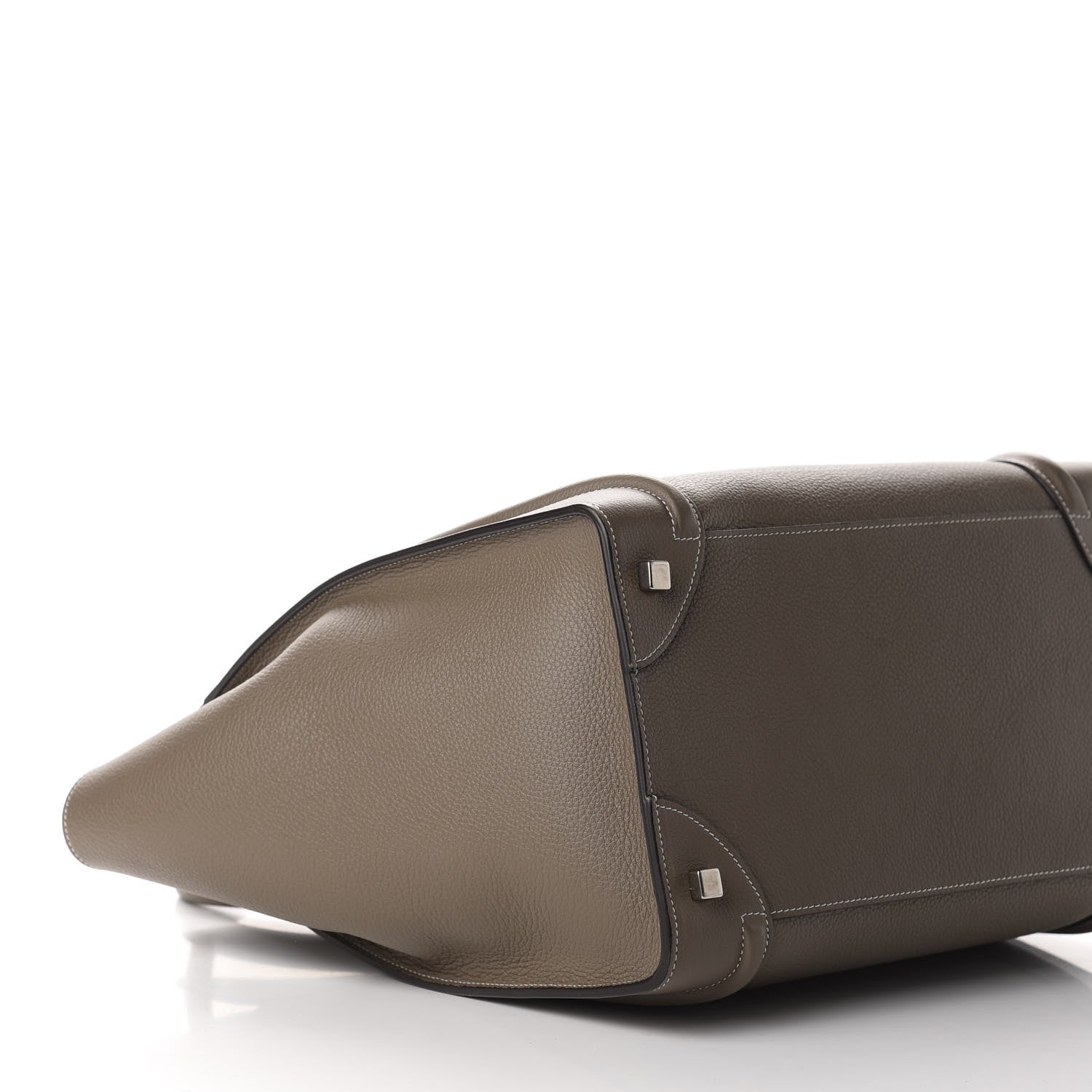 Celine Drummed Calfskin Mini Luggage Souris 7 of 9