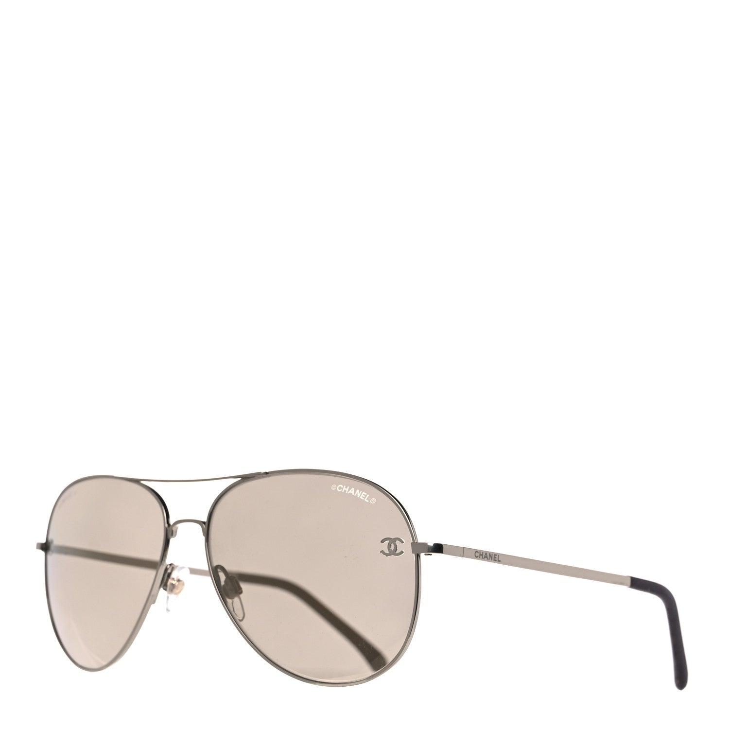 Chanel Metal Aviator CC Sunglasses 4189-T-Q Gold 2 of 21