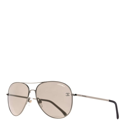 Chanel Metal Aviator CC Sunglasses 4189-T-Q Gold 2 of 21