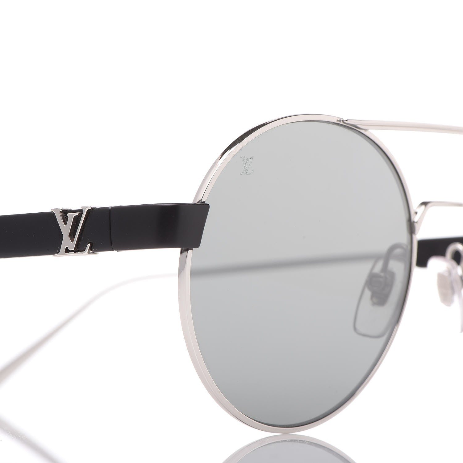 Louis Vuitton LV Starburst Round Sunglasses Z1103W Silver Black 7 of 8