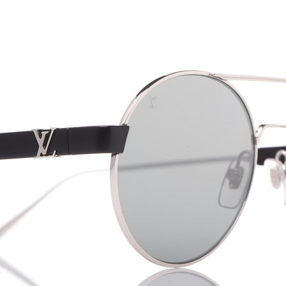 Louis Vuitton LV Starburst Round Sunglasses Z1103W Silver Black 7 of 8