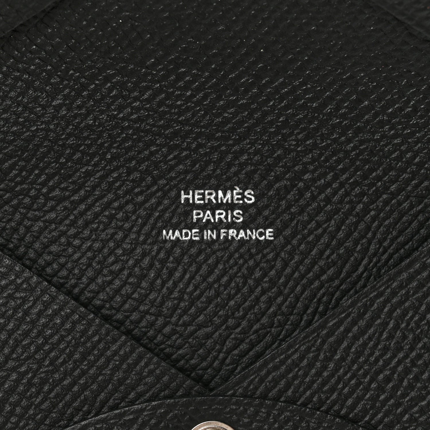 Hermes Epsom Calvi Card Case Black 7 of 7