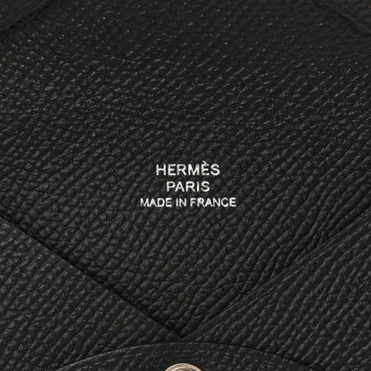 Hermes Epsom Calvi Card Case Black 7 of 7