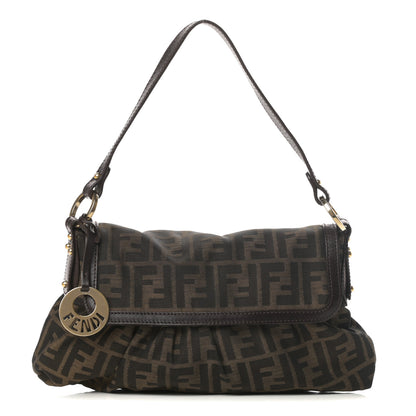 Fendi Zucca Small Chef Shoulder Bag Tobacco 1 of 16