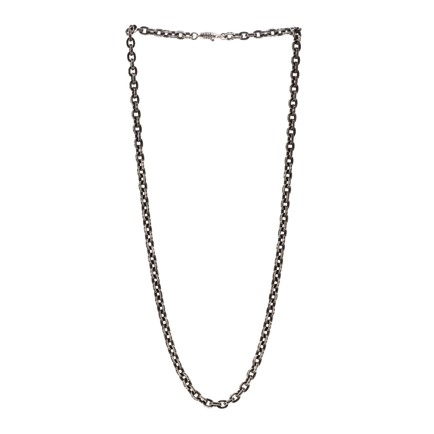 Sterling Silver Paper Chain Necklace