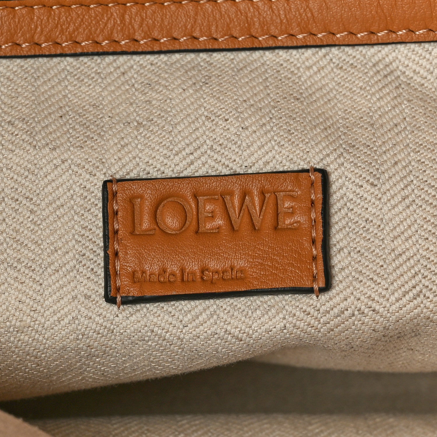 Loewe Calfskin Large Flamenco Knot Bag Warm Desert 5 of 8