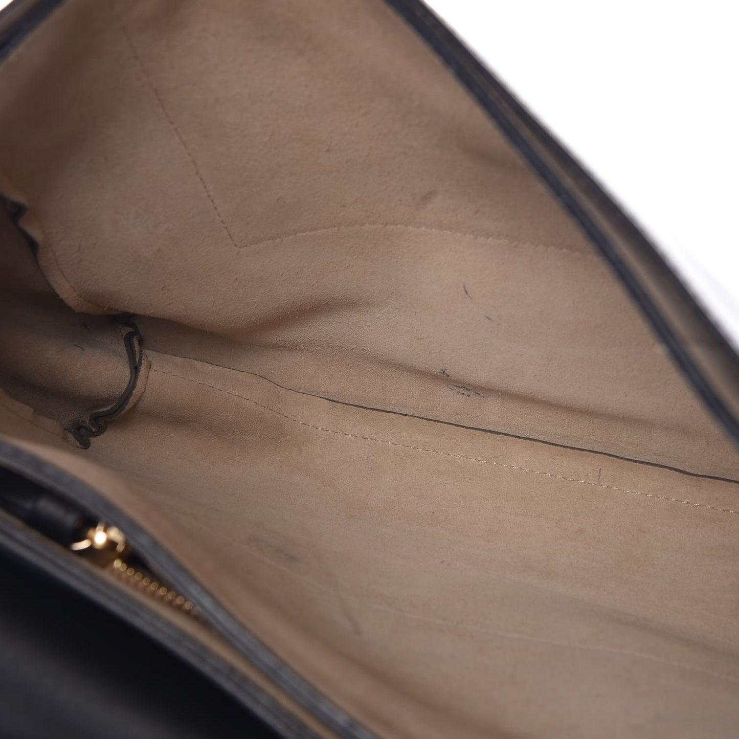 Suede Calfskin Medium Faye Shoulder Bag Black