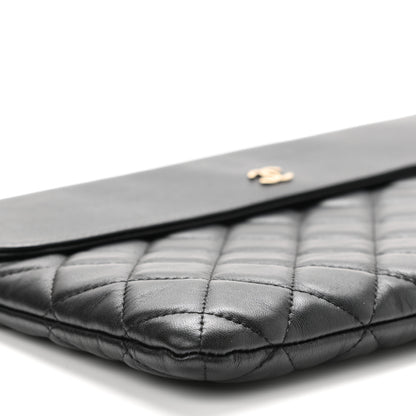Chanel Lambskin Quilted Medium Flap Cosmetic Case Black 11 of 11