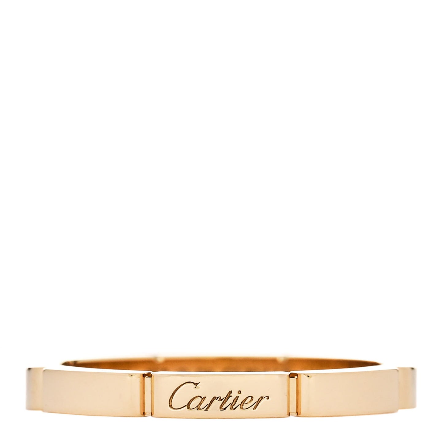 18K Yellow Gold 2.5mm Maillon Panthere Wedding Band Ring 60 9.25