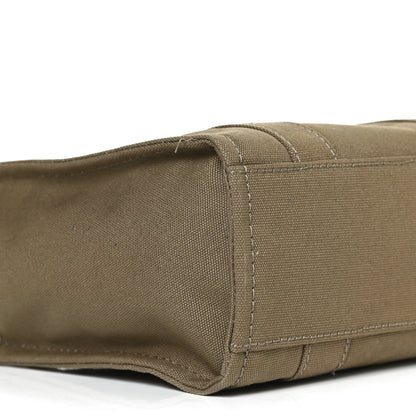 Marc Jacobs Cotton Canvas Mini The Traveler Tote Bag Slate Green 8 of 9